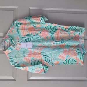 Kenny Flowers Tropical Pastel Button Down Shirt